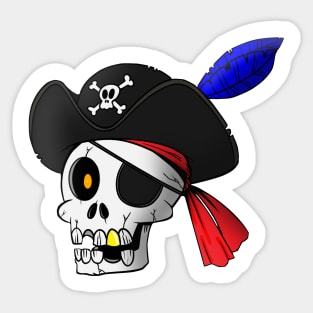 Pirate Skull Sticker Sticker